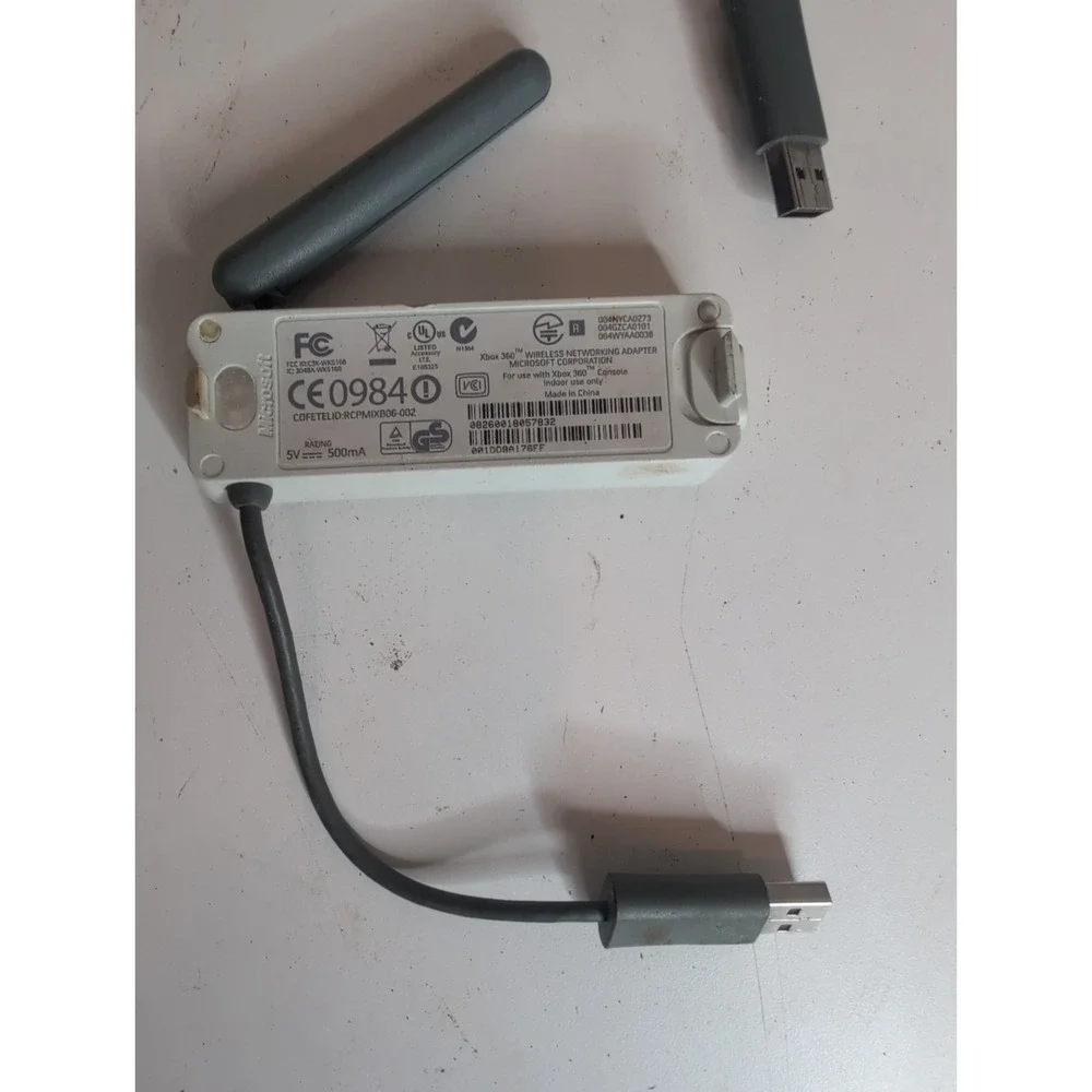 4 Official Microsoft Xbox 360 Wireless Network Adapter Wi-Fi Single Antenna OEM